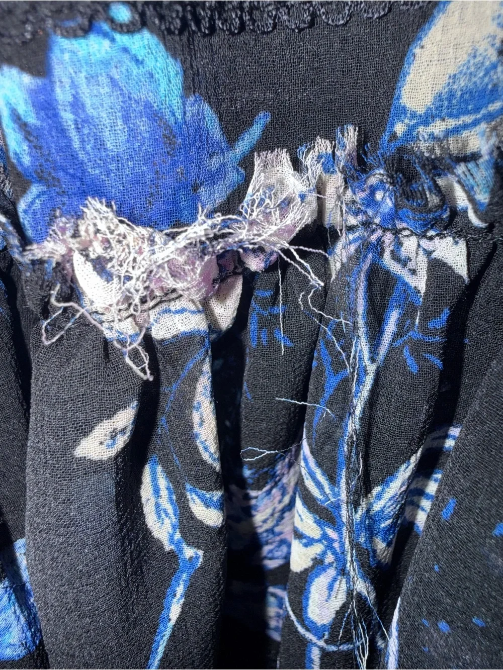 Free People Cherry Blossom Mini Dress in Black Combo- M - Picture 7 of 12